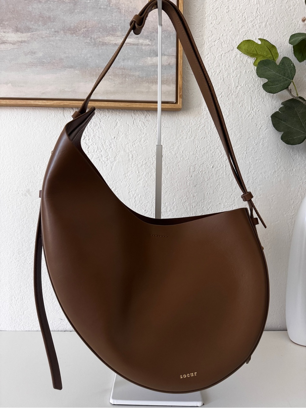 SOEUR WINO BAG IN BRONZE SMOOTH LEATHER